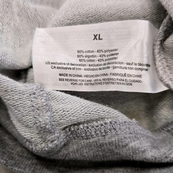 Frayed Jeans l XL Cleo Celestial Sun Moon Drop Shoulder Dolman Pocket Sweatshirt - Picture 8 of 11